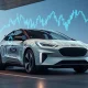 Ford's new electric vehicle (EV) charging, symbolizing potential growth for Ford EV stock in the competitive auto market.