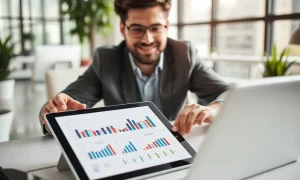 Entrepreneur mastering essential financial skills through free digital learning platforms in 2025