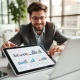 Entrepreneur mastering essential financial skills through free digital learning platforms in 2025