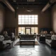 Furniture retailer closes all locations showing empty showroom with closed signs