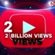 A visual representation of GB News YouTube views surpassing two billion, highlighting the channel's rapid digital growth.