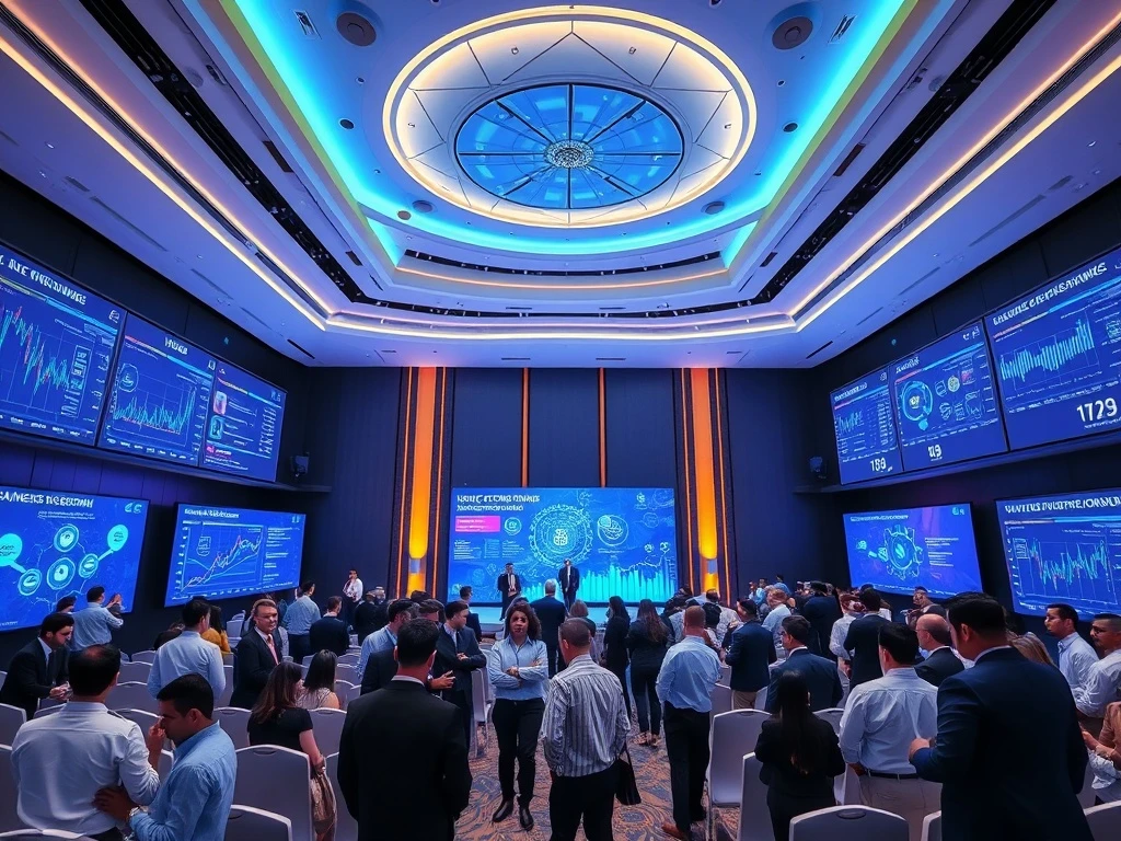 Global Blockchain Congress conference in Dubai featuring Web3 innovators and investors networking