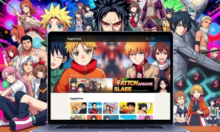 Gogoanime streaming platform showcasing popular anime characters on digital devices