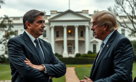 A tense meeting between the Goldman Sachs CEO and a White House representative, illustrating the dispute over economic forecasts.