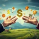 Conceptual image showing new methods of Government Funding impacting global finance.