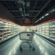 Empty grocery store closures due to rising theft and security concerns affecting retail operations