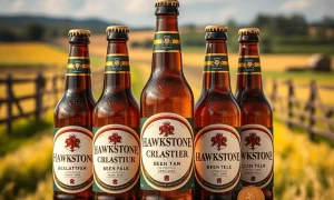 Hawkstone beer awards celebration showcasing gold medal-winning British craft beers