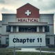 Distressed healthcare facility signaling a Chapter 11 healthcare bankruptcy filing.