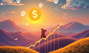 Visualizing the remarkable growth and innovation of the $HEXY presale in the crypto pet care sector.