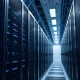 High-density servers powering modern data center infrastructure with efficient rack layout