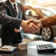 A person successfully completing a Hire Purchase early settlement, saving money and gaining full ownership.