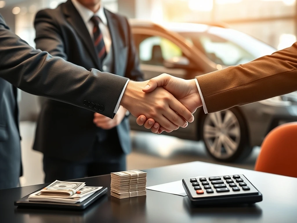 A person successfully completing a Hire Purchase early settlement, saving money and gaining full ownership.