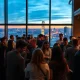 Networking at TechCrunch Disrupt 2025 side event with entrepreneurs and investors