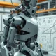Advanced humanoid robot showcasing metal components driving the emerging humanoid robot market innovation