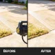 HydroX5 Turbo Jet Power Washer cleaning driveway with high-pressure water stream