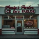 Front view of an iconic **ice cream shop closing** its doors after 42 years, signaling challenges for local businesses.
