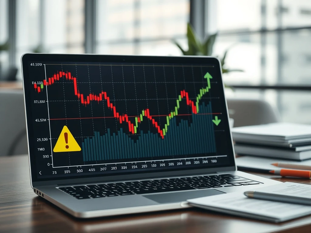 Index funds investment risks showing performance charts with warning indicators for cautious investors