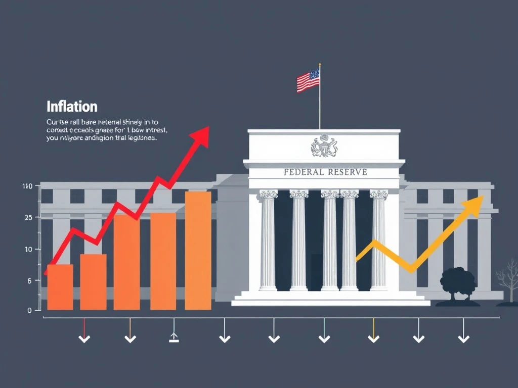 Federal Reserve inflation gauge analysis showing moderate increase with rate cut expectations