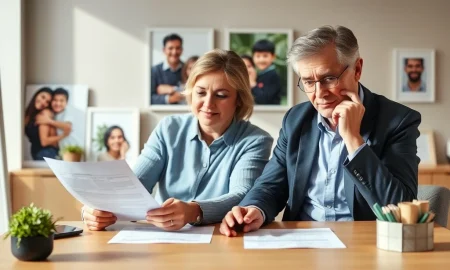 Couple discussing inheritance planning and wealth transfer strategies for family legacy