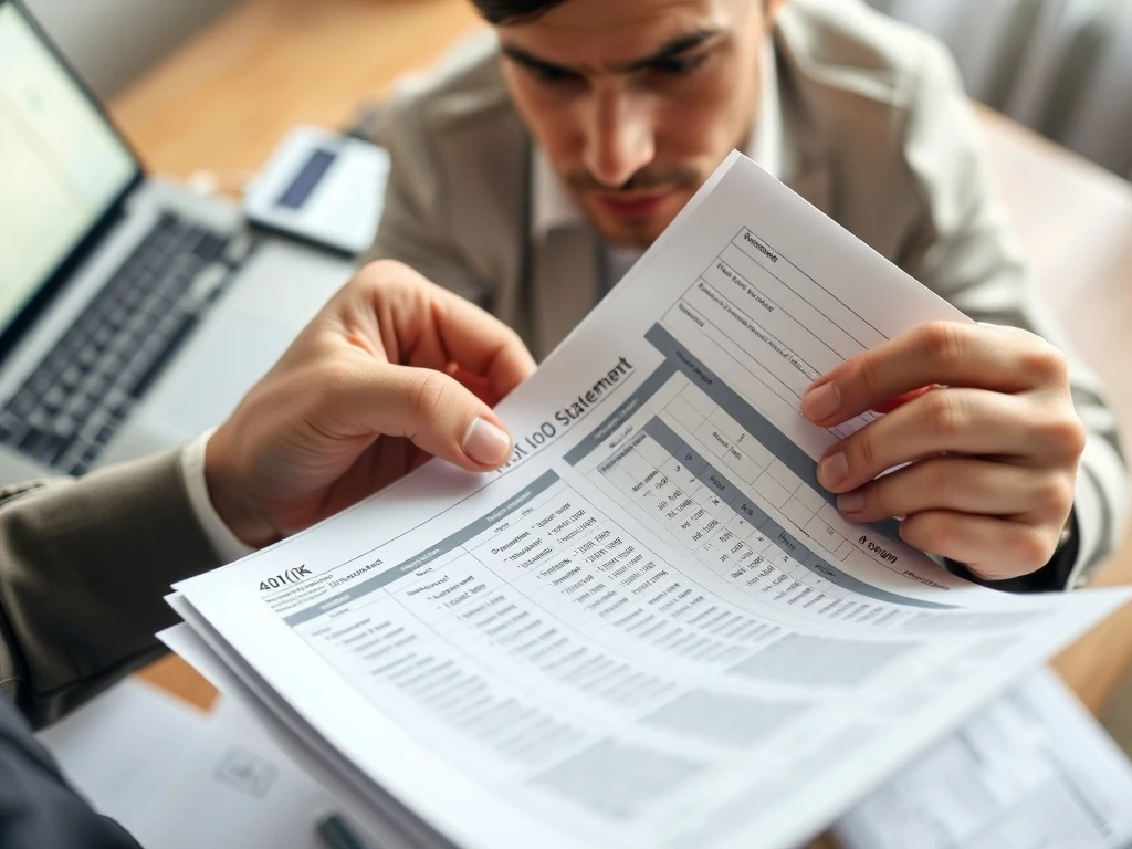 A person reviewing financial documents, symbolizing the complexity of inherited 401(k) distributions after a spouse's passing.
