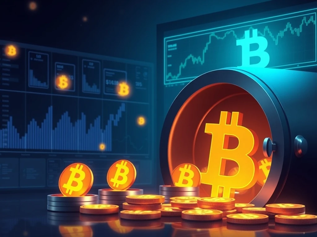 Institutional Bitcoin accumulation showing large-scale digital asset movement into secure wallets