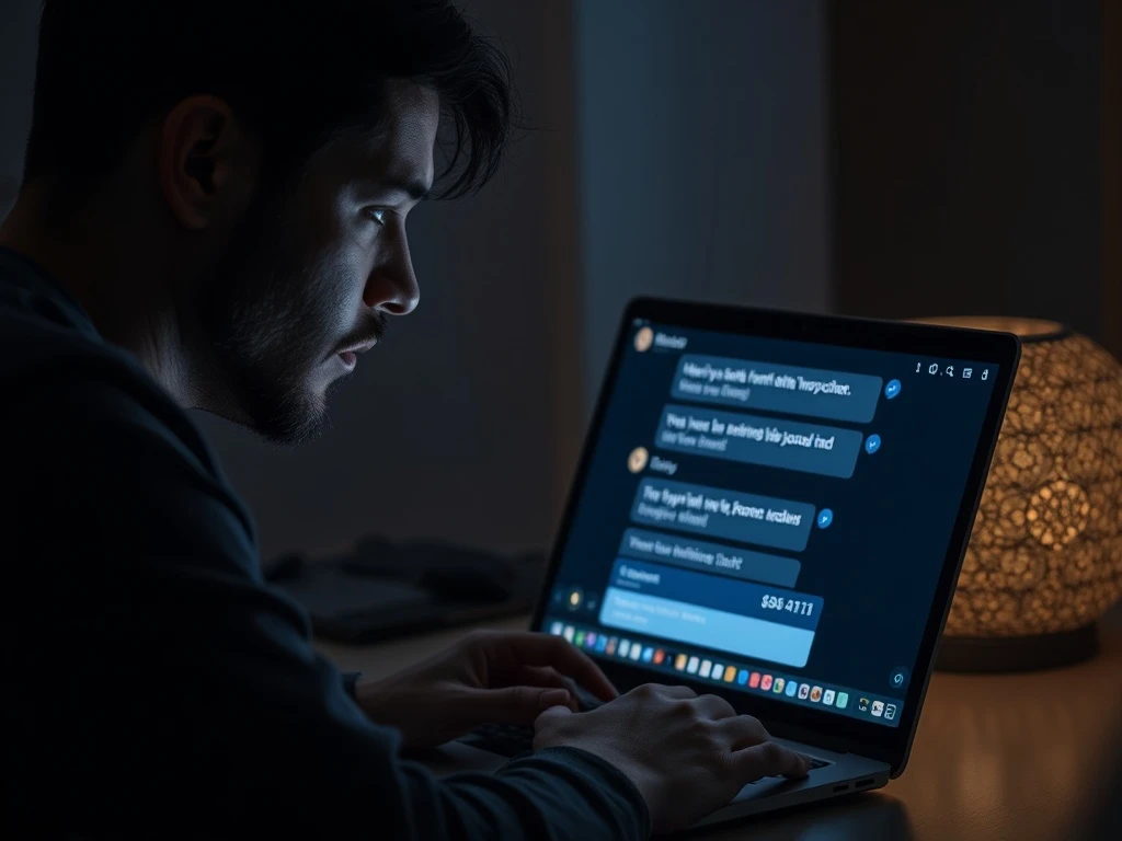 Person victimized by romance phishing scam reviewing financial documents with IRS guidelines
