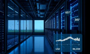 JA Mining cloud mining platform showing real-time USD returns from cryptocurrency investments