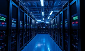 Modern crypto mining facility demonstrating transparent operations and verifiable mining contracts