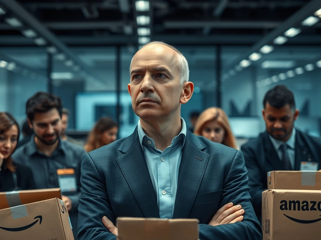 Jeff Bezos as out-of-touch CEO facing business customer dissatisfaction