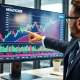 Jim Cramer analyzing promising health care stock performance chart with growth indicators