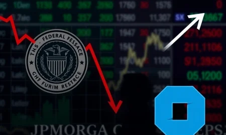 Visualizing JPMorgan's updated economic outlook, indicating potential **Fed rate cuts** and their market impact following key nominations.