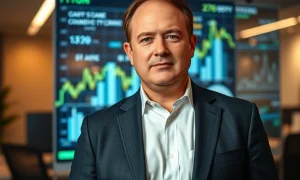 Kevin O'Leary discussing his revolutionary cryptocurrency investment strategy during business meeting