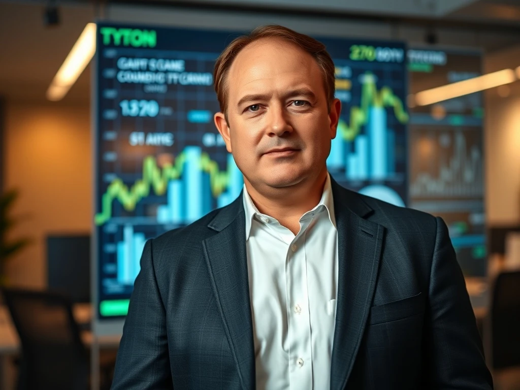 Kevin O'Leary discussing his revolutionary cryptocurrency investment strategy during business meeting