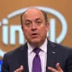 Kevin O'Leary discussing Intel stock investment risks with serious expression