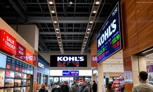 Kohl's stock performance showing retail success with value-conscious shoppers