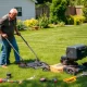Troubleshooting a lawnmower that starts then dies in residential backyard