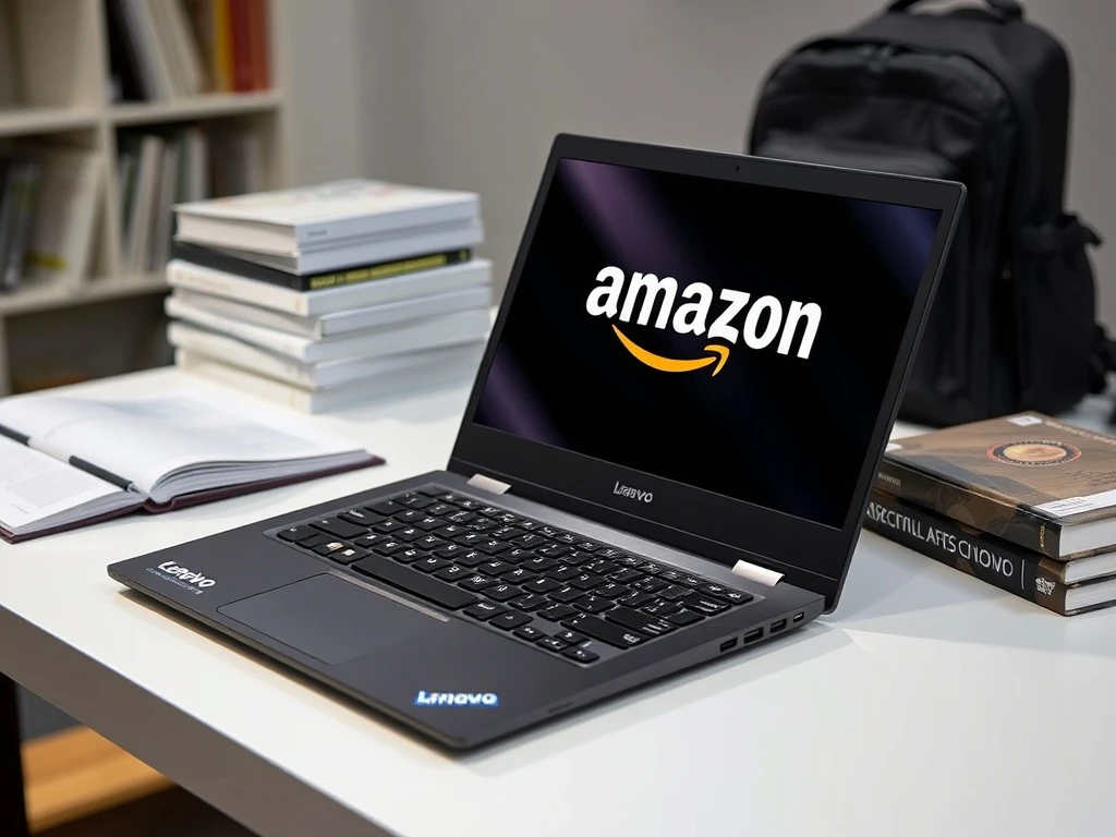 Student using a Lenovo IdeaPad laptop, highlighting the incredible Lenovo IdeaPad deal for academic productivity.