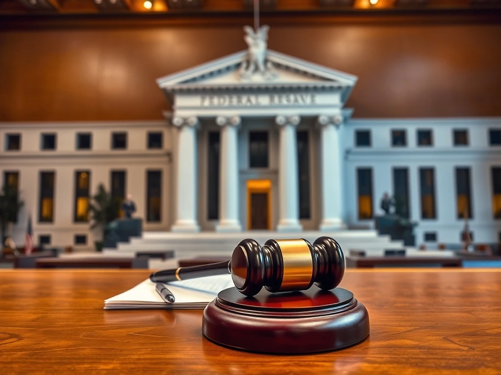 Federal Reserve Governor Lisa Cook legal battle courtroom scene with judicial documents