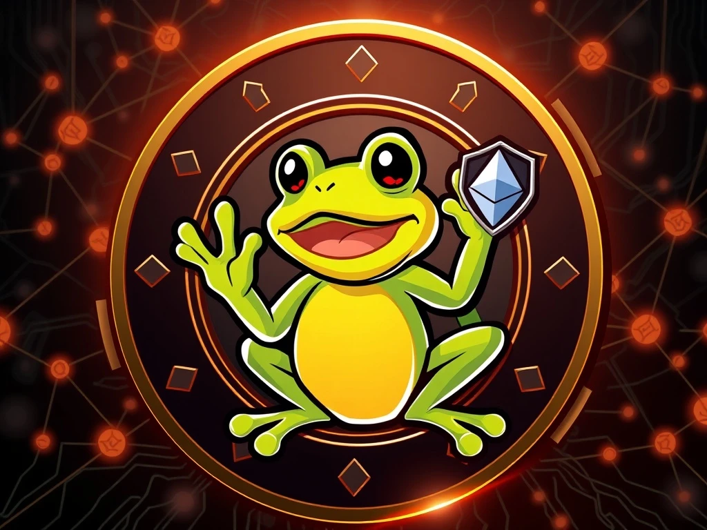 Little Pepe cryptocurrency token with Ethereum blockchain security and scalability features