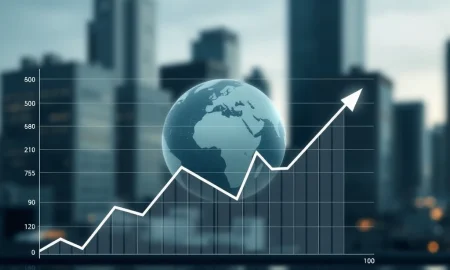 A downward trend on a financial graph illustrating the impact of lower interest rates on global markets, reflecting Scott Bessent's economic perspective.