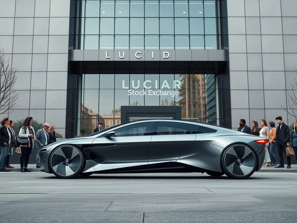 A Lucid Air sedan symbolizes the core Lucid Motors Strategy for market growth and investor confidence.