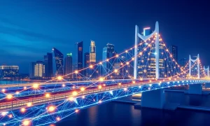 Lunexus Web3.0 bridge connecting physical infrastructure with digital blockchain networks for decentralized finance