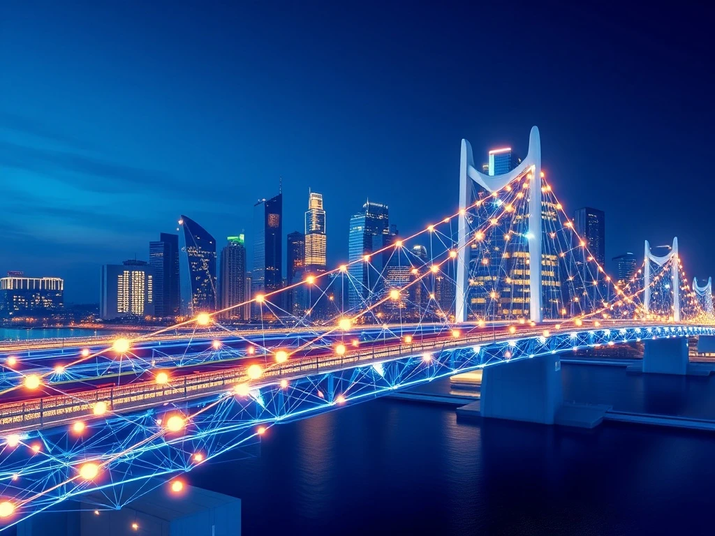 Lunexus Web3.0 bridge connecting physical infrastructure with digital blockchain networks for decentralized finance
