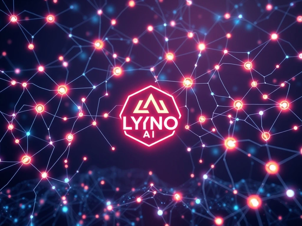 A visual representation of Lyno AI's innovative intelligence within the blockchain, highlighting its growth potential in the crypto market.