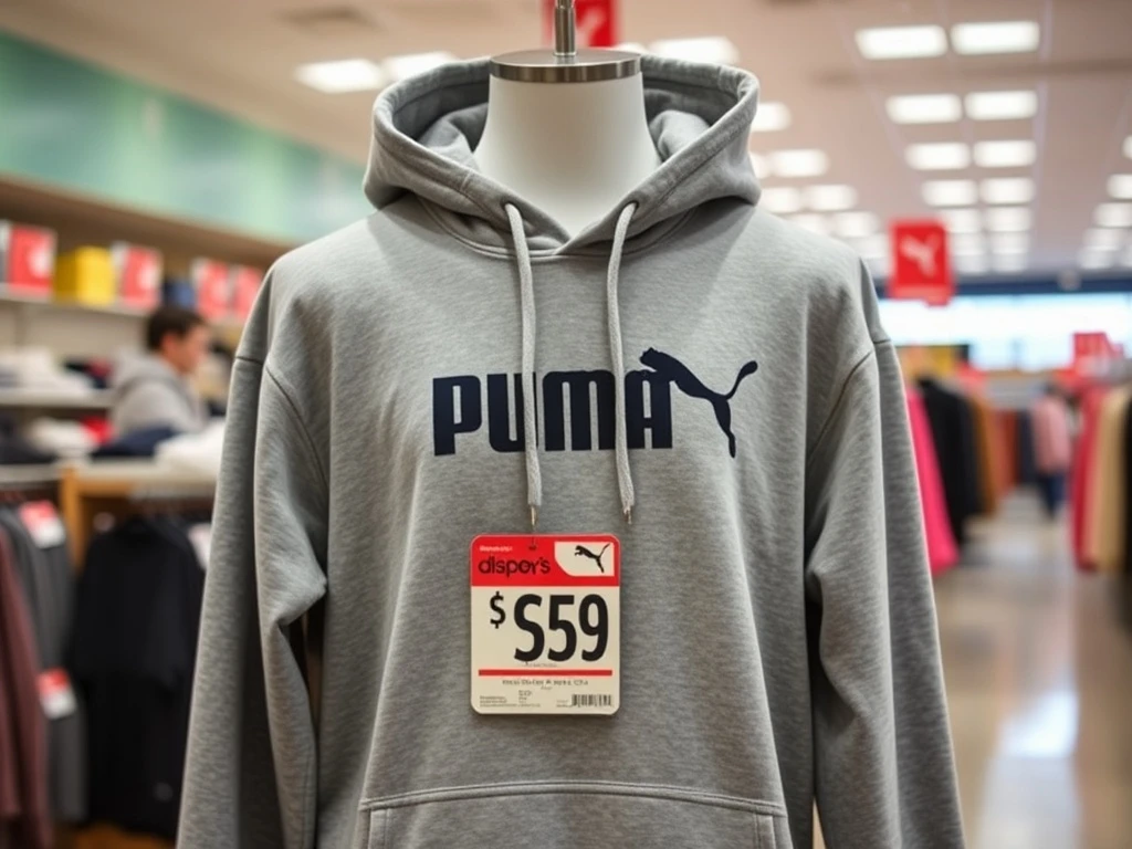 A comfortable Macy's Puma hoodie displayed, symbolizing an amazing retail deal and smart shopping opportunity.