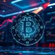 MAGAX presale token with AI technology and rocket growth trajectory visualization