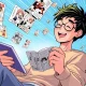 A user engaging with the Mangabat platform on a tablet, symbolizing easy access to a vast library of free manga.