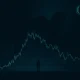 A downward trending stock chart illustrating a market downturn warning from Goldman Sachs researchers, signaling potential financial instability.
