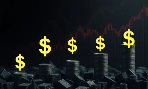 Market liquidity crisis showing shrinking cash reserves and financial instability indicators