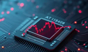 Marvell stock AI earnings disappointment showing sharp decline chart